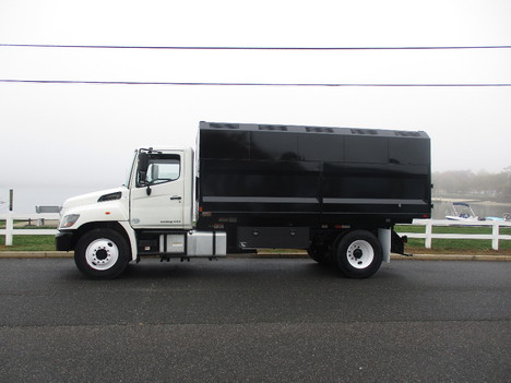 USED 2015 HINO 338 CHIPPER DUMP TRUCK #12379-5