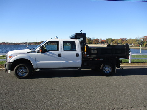 USED 2012 FORD F250 CREW 4X4 DUMP TRUCK #12386-3