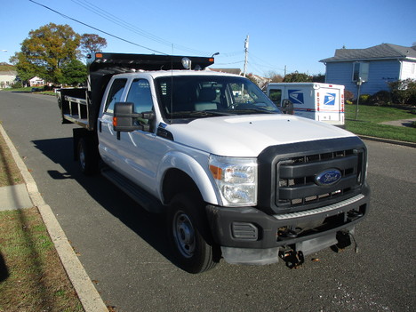 USED 2012 FORD F250 CREW 4X4 DUMP TRUCK #12386-4