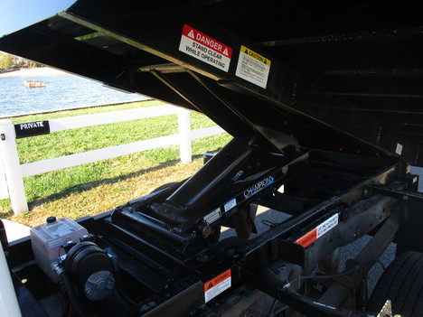 USED 2012 FORD F250 CREW 4X4 DUMP TRUCK #12386-7