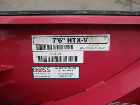 USED2017BOSSHTXVSNOWPLOW #12388-3