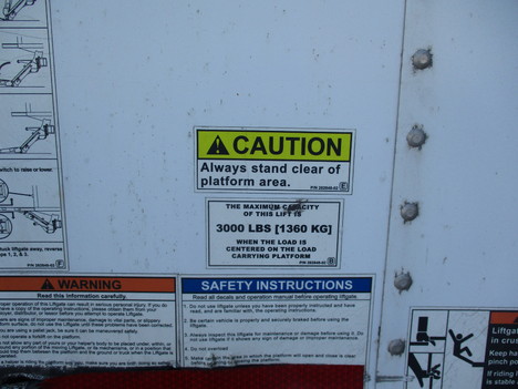 USED 2013 MORGAN 26 FT VAN BODY TRUCK BODY #12427-5