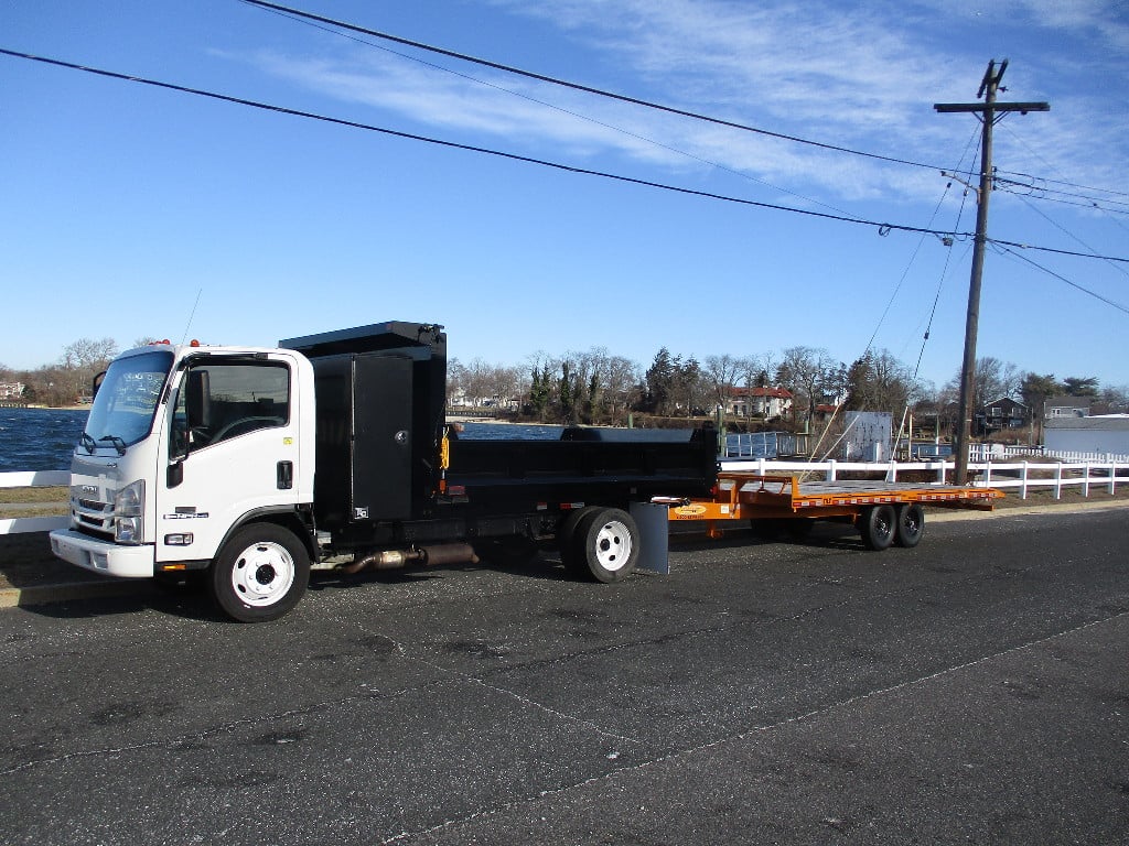 USED 2019 ISUZU NPR & ECONOLINE 5 TON TI DUMP TRUCK #12435