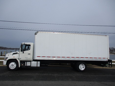USED 2014 HINO 338 BOX VAN TRUCK #12445-4