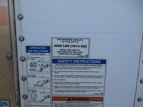 USED 2015 MORGAN 26 FT REEFER BODY TRUCK BODY #12450-5