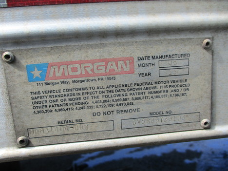 USED 2015 MORGAN 26 FT REEFER BODY TRUCK BODY #12450-8