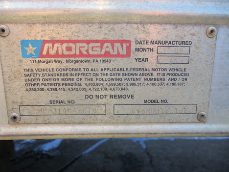 USED 2015 MORGAN 26 FT REEFER BODY TRUCK BODY #12462-4