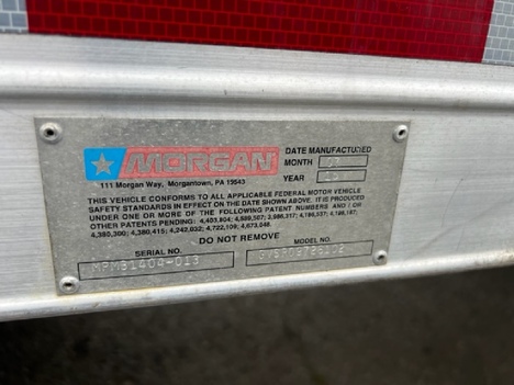 USED 2015 MORGAN 26 FT REEFER BODY TRUCK BODY #12470-8