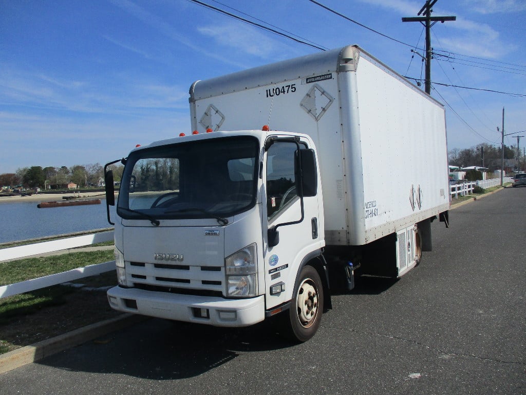 USED 2014 ISUZU NRR BOX VAN TRUCK #12478