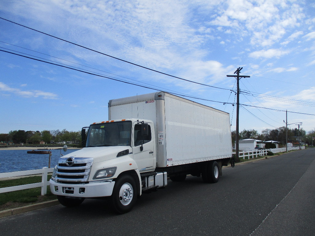 USED 2015 HINO 338 BOX VAN TRUCK #12482