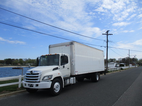 USED 2015 HINO 338 BOX VAN TRUCK #12482-1