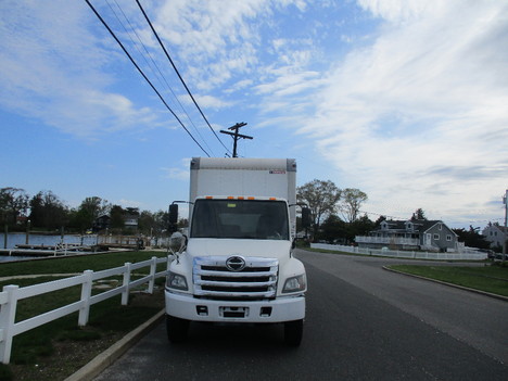 USED 2015 HINO 338 BOX VAN TRUCK #12482-3