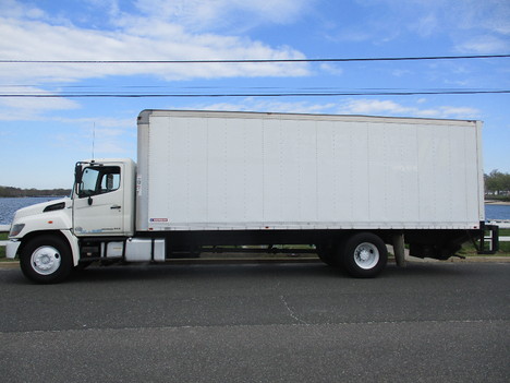 USED 2015 HINO 338 BOX VAN TRUCK #12482-4