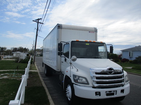 USED 2015 HINO 338 BOX VAN TRUCK #12482-5