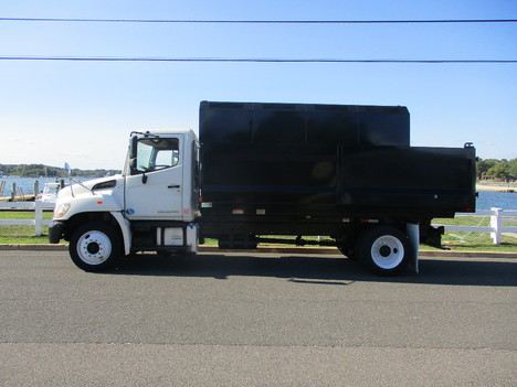 USED 2011 HINO 268 CHIPPER DUMP TRUCK #12496-4