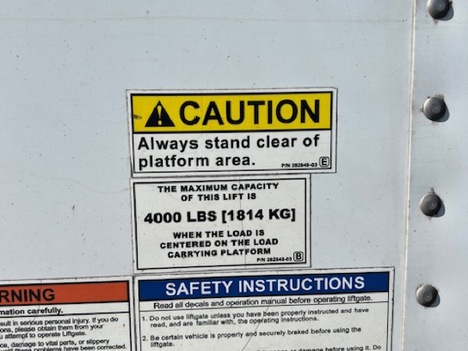 USED 2015 MORGAN 26 FT REEFER BODY TRUCK BODY #12497-10