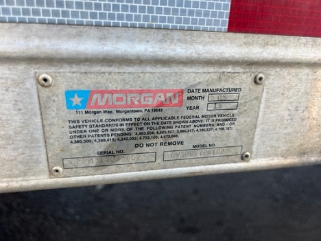 USED 2015 MORGAN 26 FT REEFER BODY TRUCK BODY #12497-9