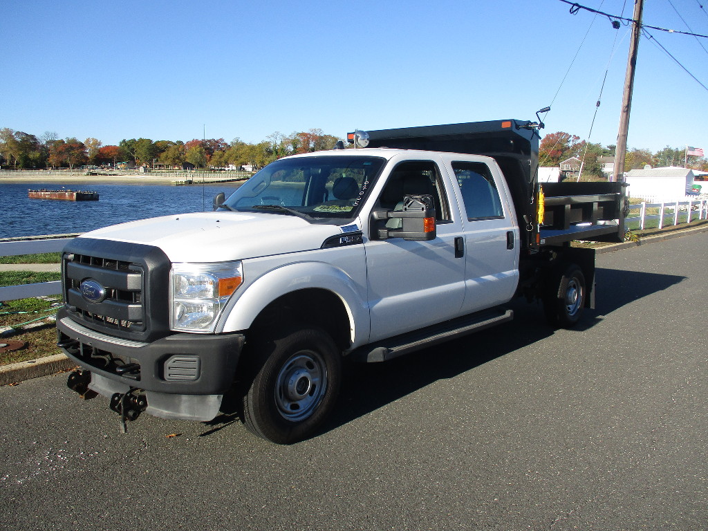 USED 2012 FORD F250 CREW 4X4 DUMP TRUCK #12502