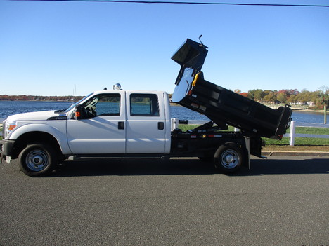 USED 2012 FORD F250 CREW 4X4 DUMP TRUCK #12502-9