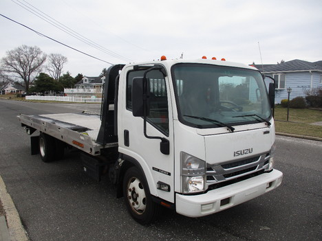 USED 2018 ISUZU NRR ROLLBACK TOW TRUCK #12504-4