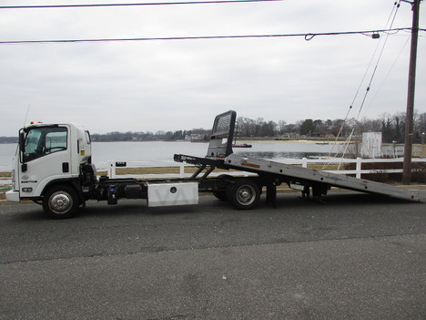 USED 2018 ISUZU NRR ROLLBACK TOW TRUCK #12504-7