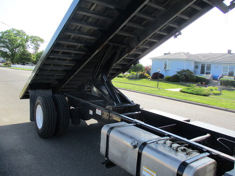 USED 2013 HINO 268 FLATBED DUMP TRUCK #12511-10