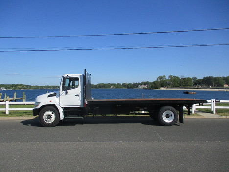 USED 2013 HINO 268 FLATBED DUMP TRUCK #12511-4