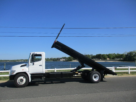 USED 2013 HINO 268 FLATBED DUMP TRUCK #12511-7