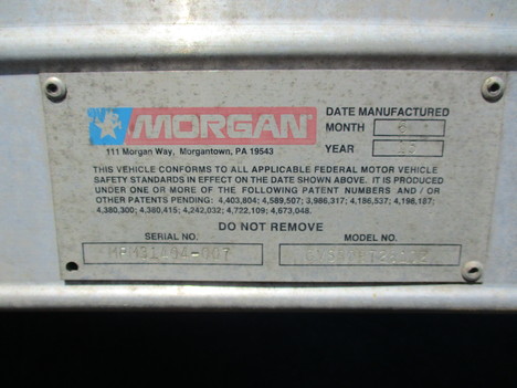USED 2015 MORGAN 26 FT REEFER BODY TRUCK BODY #12521-5