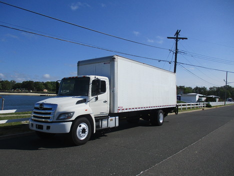 USED 2015 HINO 338 BOX VAN TRUCK #12522-1