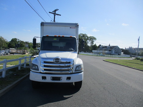 USED 2015 HINO 338 BOX VAN TRUCK #12522-3