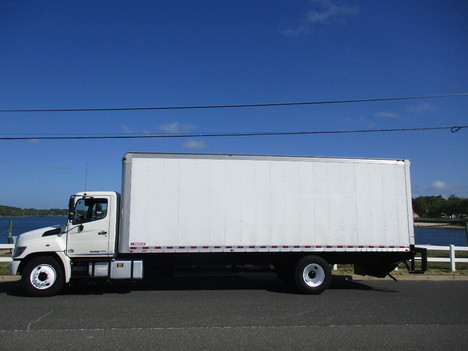 USED 2015 HINO 338 BOX VAN TRUCK #12522-4