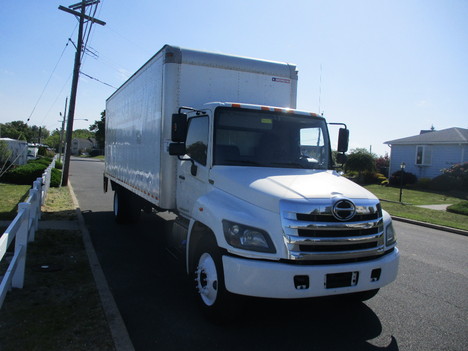 USED 2015 HINO 338 BOX VAN TRUCK #12522-5