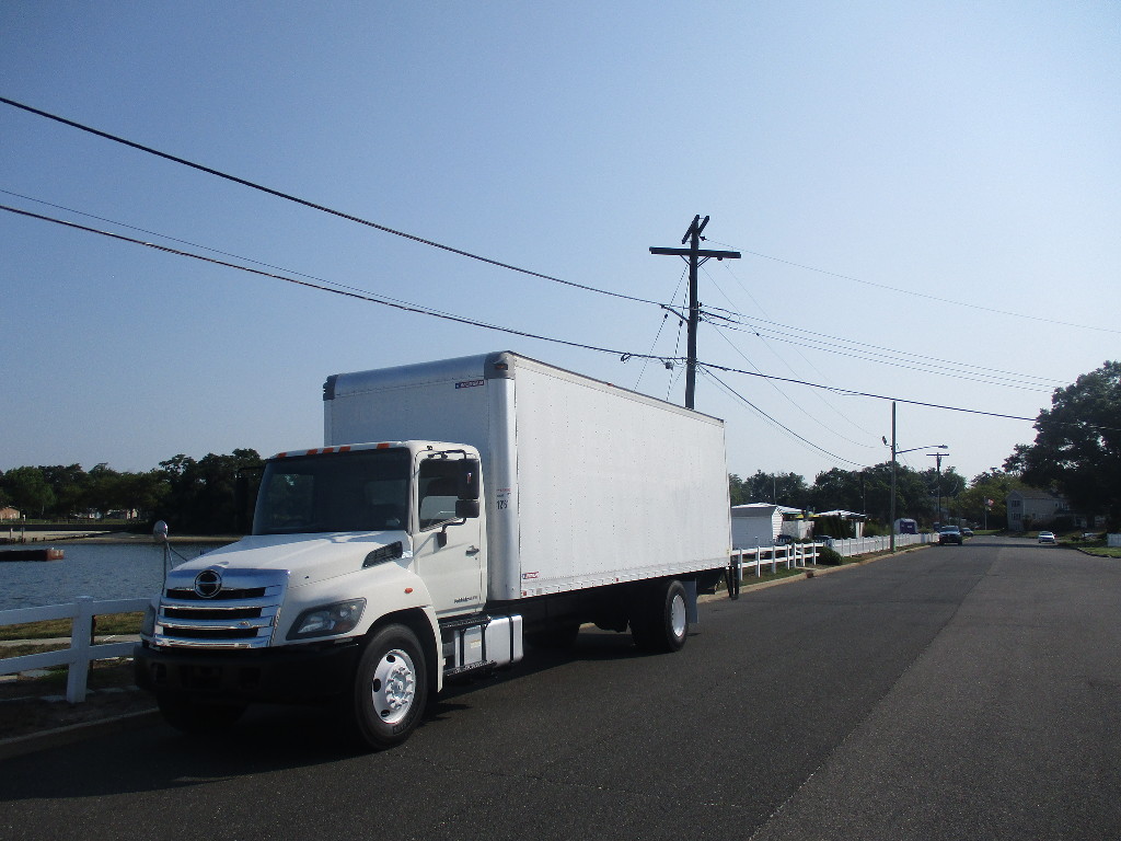 USED 2014 HINO 338 BOX VAN TRUCK #12549