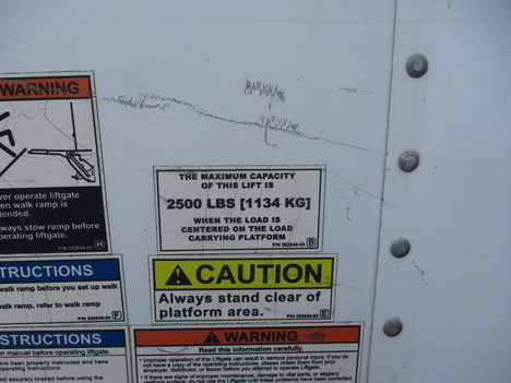 USED 2014 MORGAN 26 FT VAN BODY TRUCK BODY #12585-4