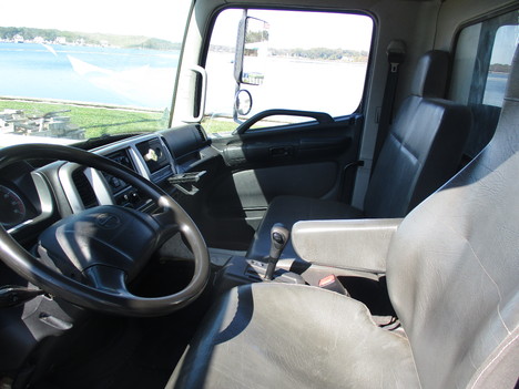 USED 2013 HINO 268 FLATBED DUMP TRUCK #12596-2