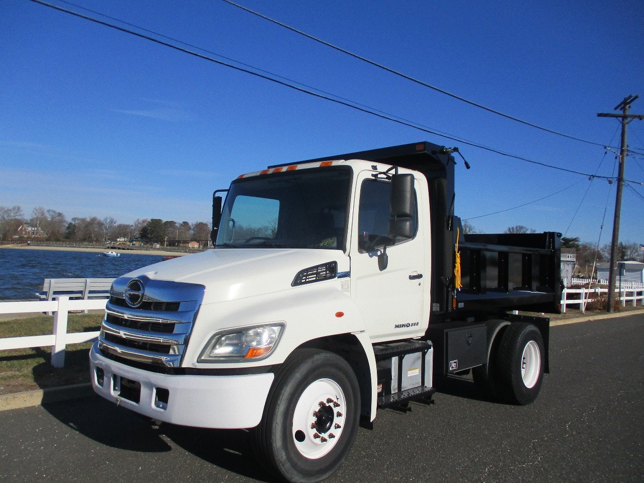 USED 2015 HINO 268 DUMP TRUCK #12626