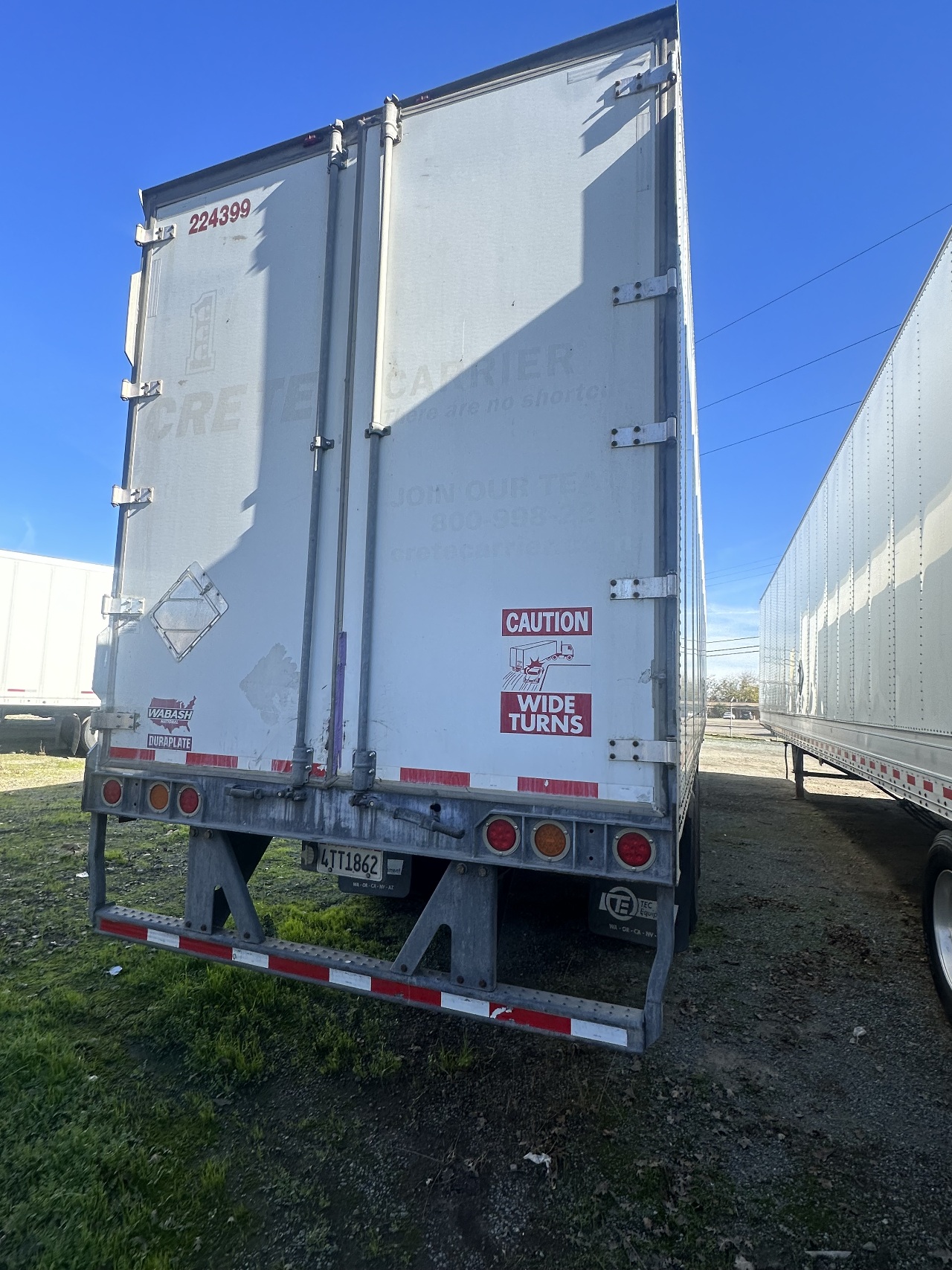 2013 WABASH TRAILER VAN TRAILER FOR SALE 2038