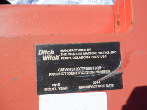 USED2015DITCHWITCHH313TRENCHER #3119-4