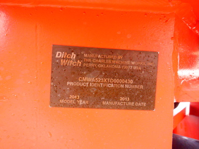 USED2013DITCHWITCHA523RT55BACKHOEBACKHOE #3142-3