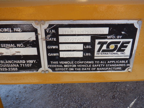 USED 2007 TSE T30H/36 VGCR TENSIONER EQUIPMENT #3405-4