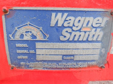 USED 2000 WAGNER-SMITH T-1DPT90 SINGLE DRUM PULLER EQUIPMENT #3410-4