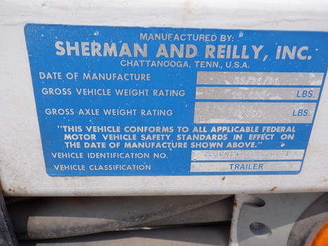 USED 1996 SHERMAN & REILLY PT2766 SINGLE DRUM PULLER EQUIPMENT #3560-12