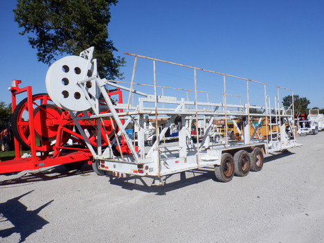 USED 2001 KIEFER 4 REEL TRAILER REEL TRAILER EQUIPMENT #3591-3