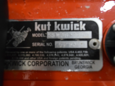 USED 2008 KUT KWICK SSM-38-72D COMMERCIAL LAWN MOWER EQUIPMENT #3604-13
