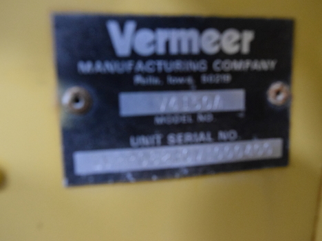 USED 1997 VERMEER V4150 RIDE-ON TRENCHER EQUIPMENT #3735-13