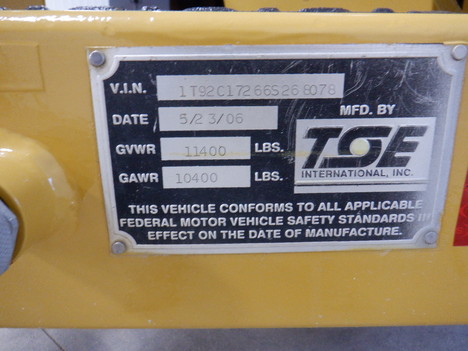 USED 2006 TSE TD40AH SINGLE DRUM PULLER EQUIPMENT #3743-11
