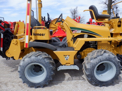 USED 2011 VERMEER RTX550 RIDE-ON TRENCHER EQUIPMENT #3924-8