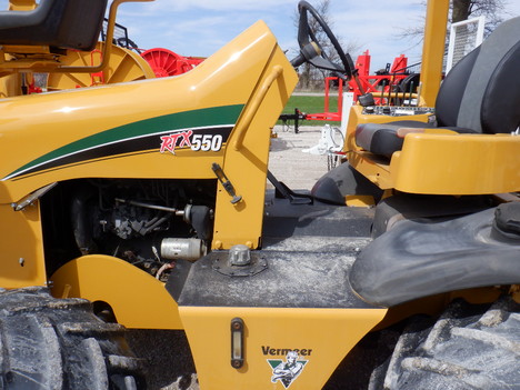 USED 2011 VERMEER RTX550 RIDE-ON TRENCHER EQUIPMENT #3924-9
