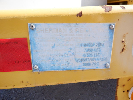USED 2002 SHERMAN & REILLY DUCT DAWG DDHA-75-T UNDERGROUND PULLER EQUIPMENT #3936-19
